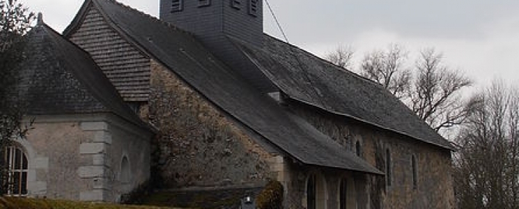 Photo L'église Saint Aubin - voyage Pincé
