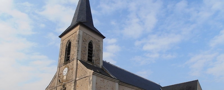 Photo L'église Saint Denis - voyage Louailles
