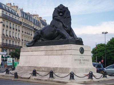 Photo Réplique du Lion de Belfort - voyage Paris